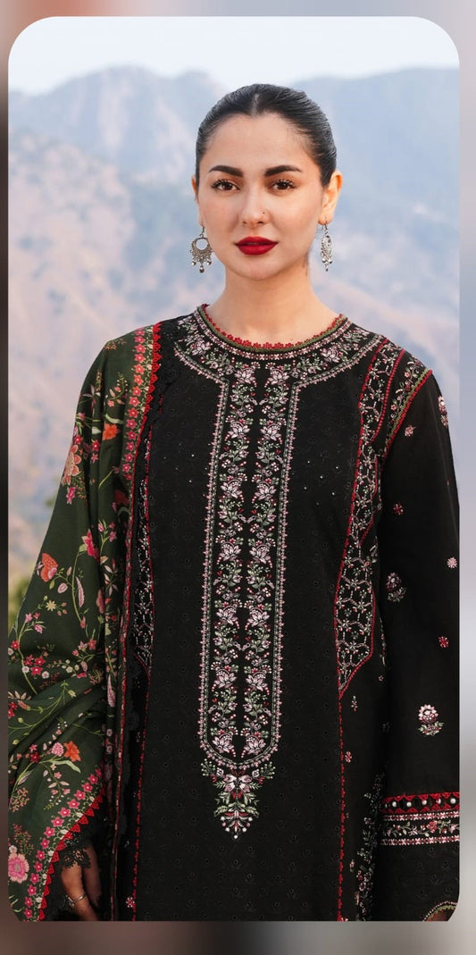 Dhanak Stuff 3 Piece Embroidered