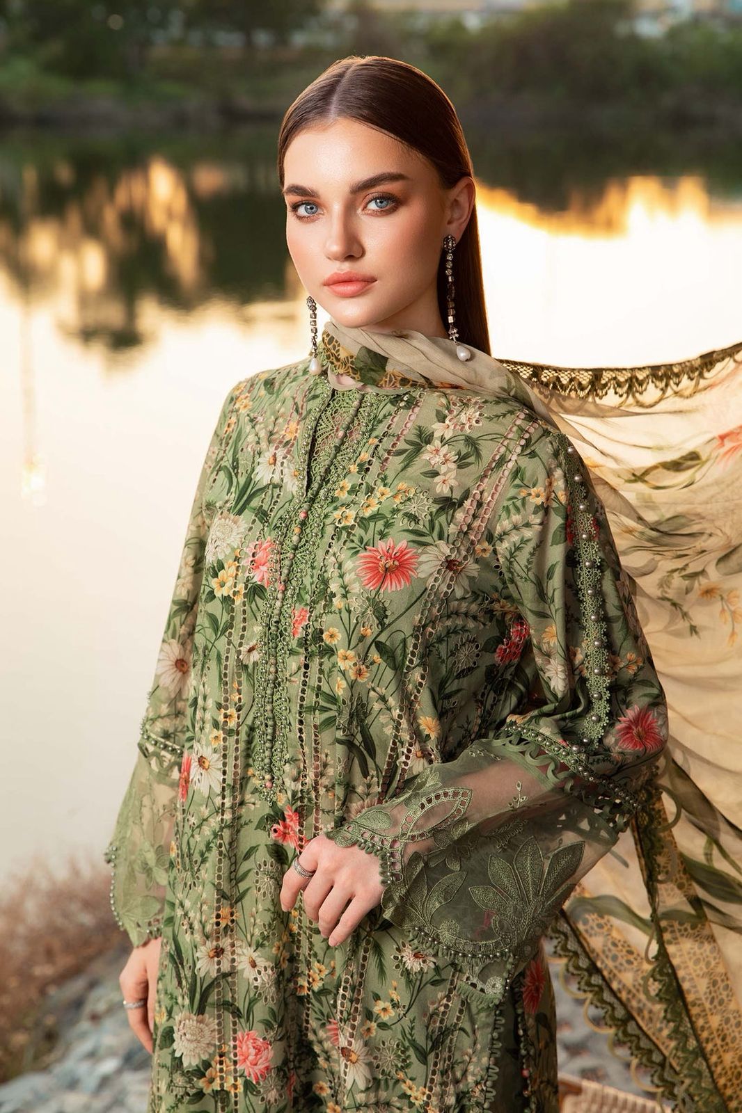 Maria b MOST DEMANDING EDITION 03PCS UNSTITCHED SUIT