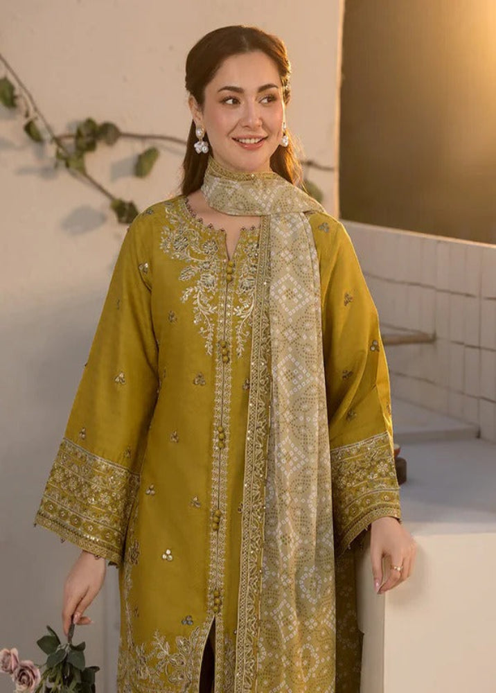 Qalamkar 03PCS UNSTITCHED SUIT