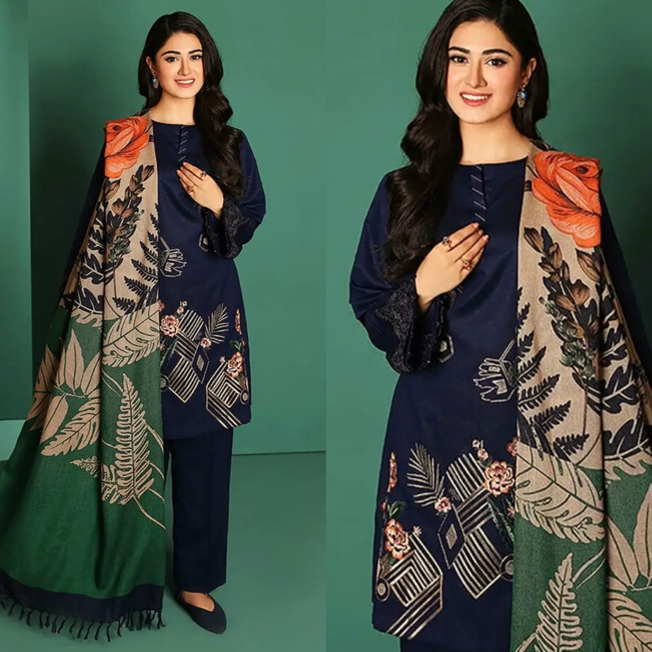 Dhanak Stuff 3 Piece Embroidered Article ✨