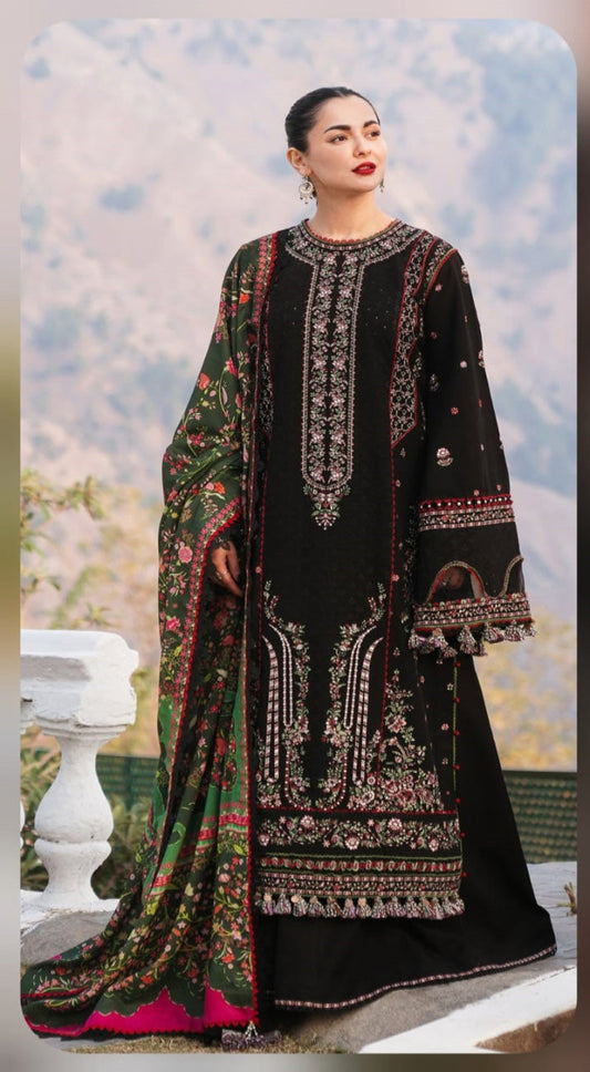 Dhanak Stuff 3 Piece Embroidered