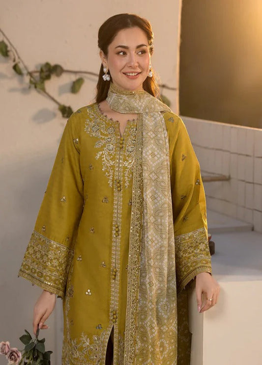 Qalamkar 03PCS UNSTITCHED SUIT